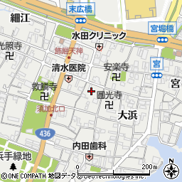 兵庫県姫路市飾磨区天神2周辺の地図