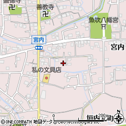 兵庫県姫路市網干区宮内1686周辺の地図