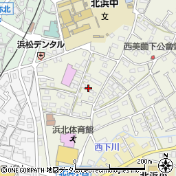 静岡県浜松市浜名区西美薗129周辺の地図