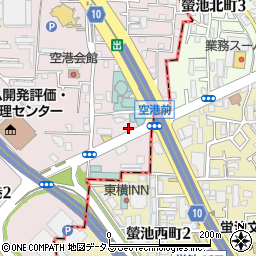 カースタレンタカー伊丹空港アイパーク店周辺の地図
