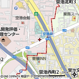 カースタレンタカー伊丹空港アイパーク店周辺の地図