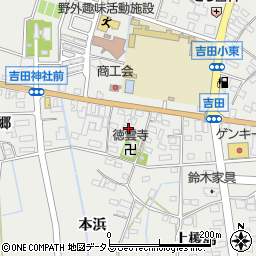 愛知県西尾市吉良町吉田伝蔵荒子周辺の地図