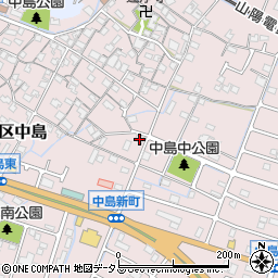 兵庫県姫路市飾磨区中島812周辺の地図