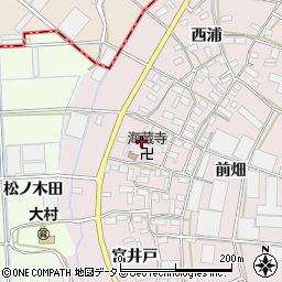 愛知県豊橋市長瀬町（郷西）周辺の地図
