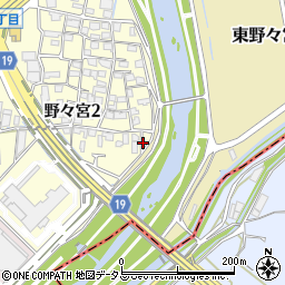 安威川新橋周辺の地図