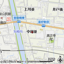 愛知県西尾市吉良町富好新田中川並周辺の地図