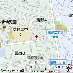 大阪府交野市幾野4丁目15周辺の地図