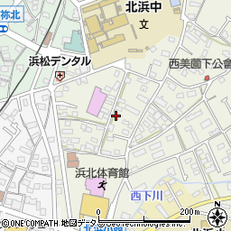 静岡県浜松市浜名区西美薗130周辺の地図