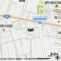 愛知県西尾市吉良町吉田東郷周辺の地図