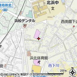 静岡県浜松市浜名区西美薗148-2周辺の地図