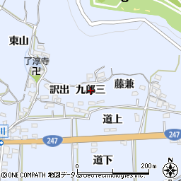 愛知県西尾市吉良町乙川九郎三周辺の地図