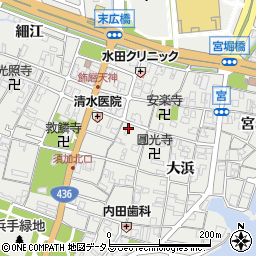 兵庫県姫路市飾磨区天神3周辺の地図