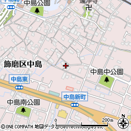 兵庫県姫路市飾磨区中島799-1周辺の地図