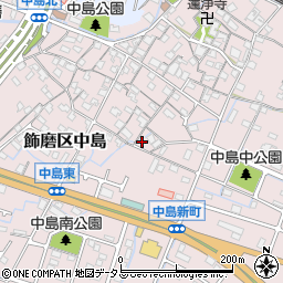 兵庫県姫路市飾磨区中島797周辺の地図