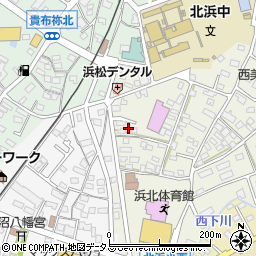 静岡県浜松市浜名区西美薗144-3周辺の地図