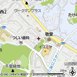 山田西第１団地Ａ３棟周辺の地図