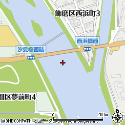 汐見橋周辺の地図