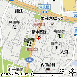 兵庫県姫路市飾磨区天神9周辺の地図