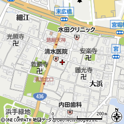 兵庫県姫路市飾磨区天神7周辺の地図