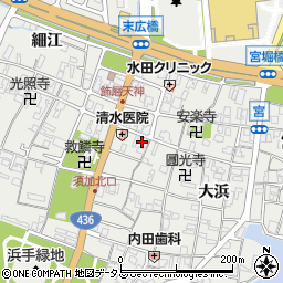 兵庫県姫路市飾磨区天神6周辺の地図