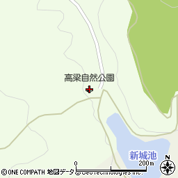 高梁自然公園キャンプ場周辺の地図