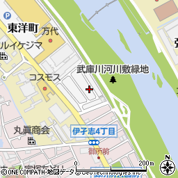 兵庫県宝塚市東洋町9-7周辺の地図