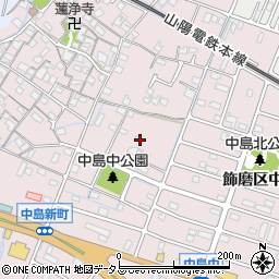 兵庫県姫路市飾磨区中島2丁目871-8周辺の地図