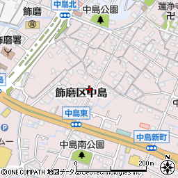兵庫県姫路市飾磨区中島737周辺の地図