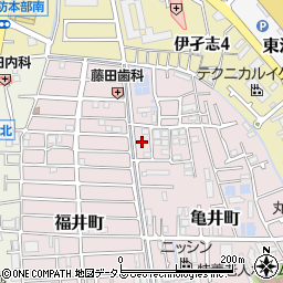 兵庫県宝塚市亀井町5周辺の地図