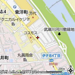 兵庫県宝塚市東洋町7-2周辺の地図