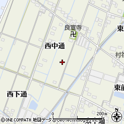 愛知県西尾市一色町酒手島周辺の地図