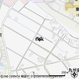 愛知県西尾市一色町松木島西友周辺の地図