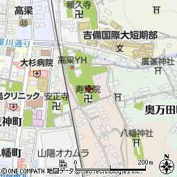 岡山県高梁市寺町周辺の地図