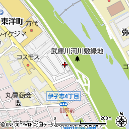兵庫県宝塚市東洋町10-9周辺の地図