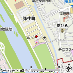兵庫県宝塚市弥生町周辺の地図
