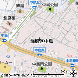 兵庫県姫路市飾磨区中島728周辺の地図