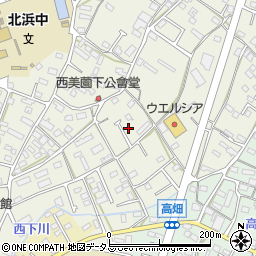 静岡県浜松市浜名区西美薗314周辺の地図