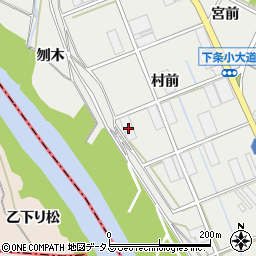 愛知県豊橋市下条西町村前66周辺の地図