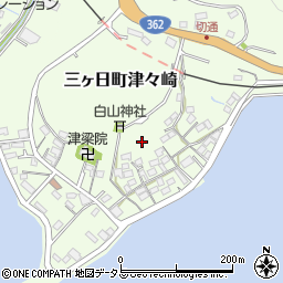 静岡県浜松市浜名区三ヶ日町津々崎周辺の地図