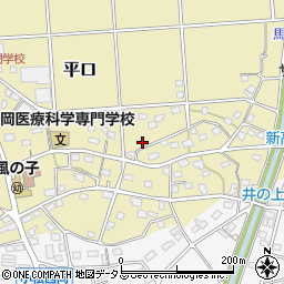 静岡県浜松市浜名区平口1872-1周辺の地図