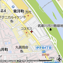 兵庫県宝塚市東洋町7-1周辺の地図