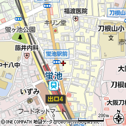創作シーフード×Oyster house Kai 阪急蛍池店周辺の地図