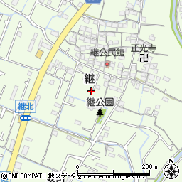 兵庫県姫路市継周辺の地図