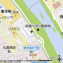 兵庫県宝塚市東洋町10-8周辺の地図