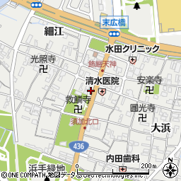 兵庫県姫路市飾磨区天神32周辺の地図