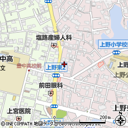 株式会社シェル石油大阪発売所東豊中ＳＳ周辺の地図