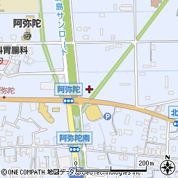 兵庫県高砂市阿弥陀町阿弥陀76周辺の地図