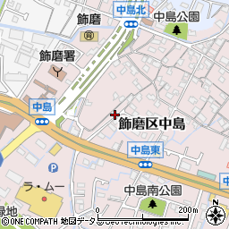 兵庫県姫路市飾磨区中島643周辺の地図