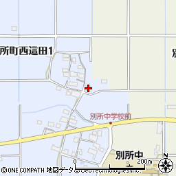 兵庫県三木市別所町西這田1丁目250周辺の地図