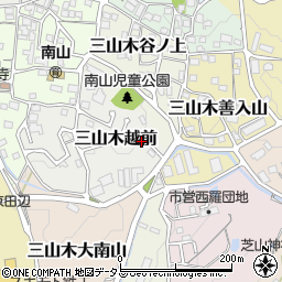 京都府京田辺市三山木越前44周辺の地図